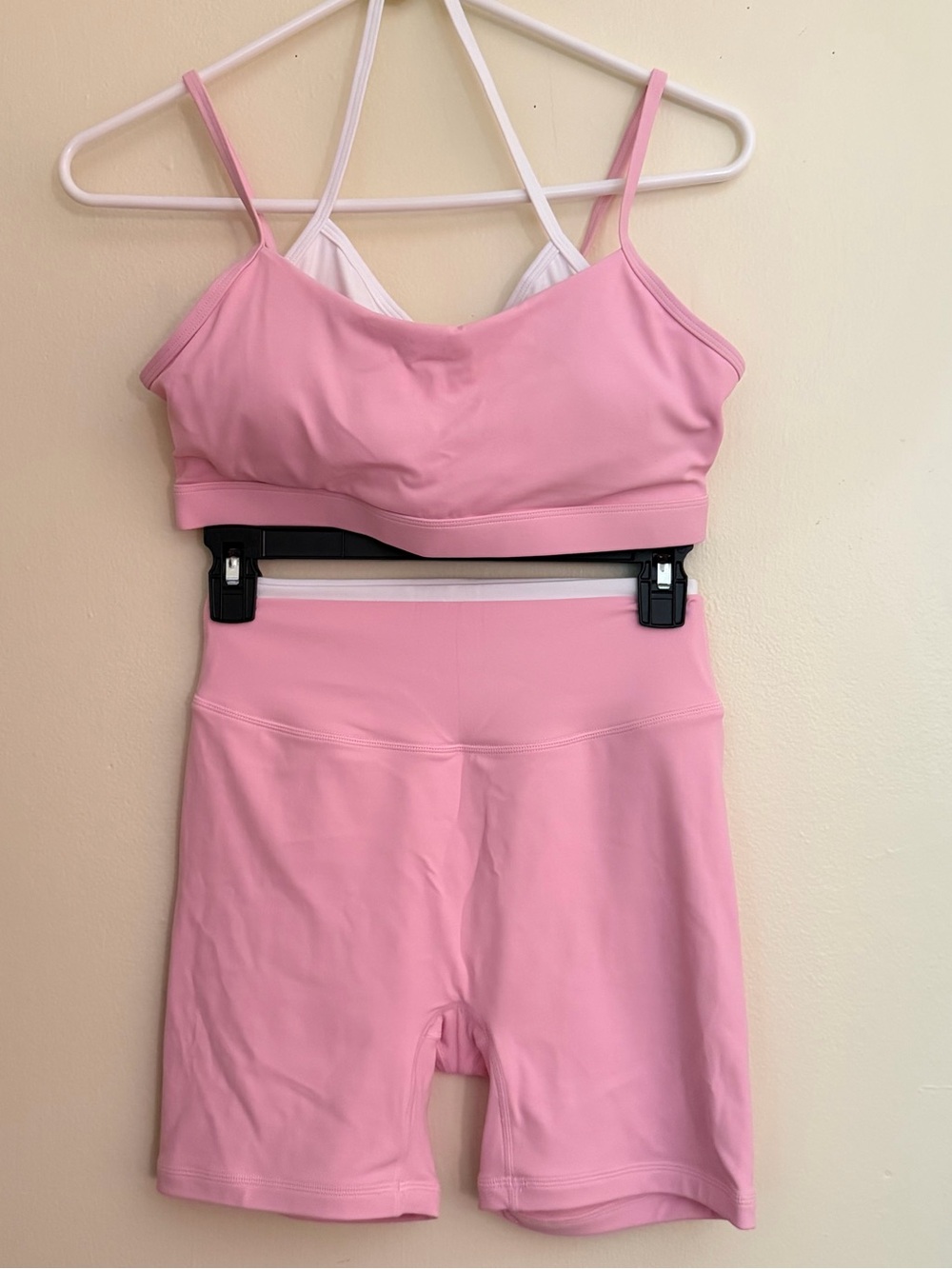 Women’s Athletic Matching Set – Pink - Double Layer